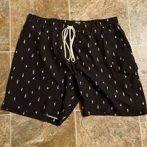 No Retreat Black swim shorts